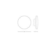 6W LED akustinis sieninis šviestuvas, pilkas, 3000K, 23234