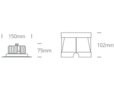 6W LED įleidžiamas baseino šviestuvas, nerūdijančio plieno sp., 3000K, IP68, 69066B/W