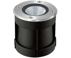 6W LED įleidžiamas į žemę lauko šviestuvas, plieno sp., 3000K, E189