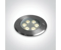 6W LED įleidžiamas į žemę šviestuvas, plieno sp., 3000K, IP67, dimeriuojamas, 69076B/W