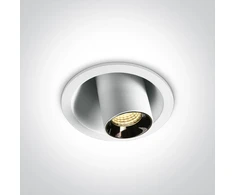 6W LED įleidžiamas reguliuojamas šviestuvas, baltas, 3000K, 11106T/W/W
