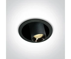 6W LED įleidžiamas reguliuojamas šviestuvas, juodas, 3000K, 11106T/B/W