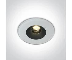 6W LED įleidžiamas šviestuvas, baltas, 3000K, IP65, 10106V/W/W