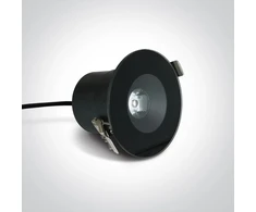 6W LED įleidžiamas šviestuvas, juodas, 3000K, IP65, 10106V/B/W