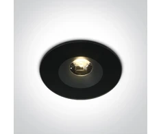 6W LED įleidžiamas šviestuvas, juodas, 3000K, IP65, 10106V/B/W