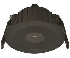 6W LED įleidžiamas šviestuvas, juodas, 3000K, S110