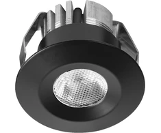 6W LED įleidžiamas šviestuvas MINI SPOT, juodas, 3000K, IP44