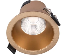 6W LED įleidžiamas šviestuvas PT 09, matinės aukso sp., 4000K, IP44