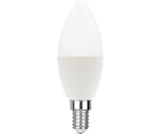 6W LED lemputė, balta, E14, 2700K, dimeriuojama