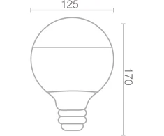 6W LED lemputė, E27, 2700K, ACB62504