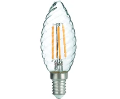 6W LED lemputė, skaidri, E14, 4000K