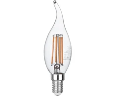 6W LED lemputė, skaidri, E14, 6500K