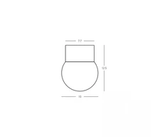 6W LED lubinis šviestuvas, baltas, 3000K, 25307