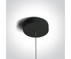 6W LED pakabinamas šviestuvas, juodas, 3000K, 63108B/B/W