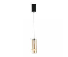 6W LED pakabinamas šviestuvas, juodos/šampano sp., 3000K, dimeriuojamas, 2532