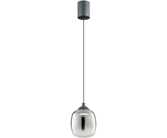 6W LED pakabinamas šviestuvas KHADI, juodos/dūmų sp., 3000K, 01-3486