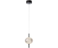 6W LED pakabinamas šviestuvas VENTURA, juodas, 3000K