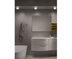 Lubinis šviestuvas 6W LED paviršinis šviestuvas NAIDA, chromo sp., 3000/4000K, IP44, 01-3358