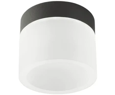 Lubinis šviestuvas 6W LED paviršinis šviestuvas NAIDA, juodas, 3000/4000K, IP44, 01-3359
