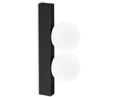 Sieninis šviestuvas Ideal Lux 6W LED paviršinis šviestuvas PING PONG, juodas, 3000K, 313252