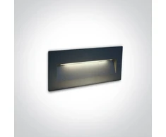 6W LED sieninis įleidžiamas fasado šviestuvas, antracito sp., 2200/2700/3000/4000K, IP65, 68068B/AN/V