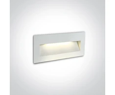 6W LED sieninis įleidžiamas fasado šviestuvas, baltas, 2200/2700/3000/4000K, IP65, 68068B/W/V