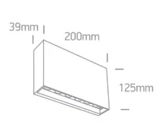 6W LED sieninis šviestuvas, antracito sp., 2700/3300/4000K, IP65, 67472A/AN/V
