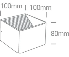 6W LED sieninis šviestuvas, baltas, 3000K, 67466A/W/W