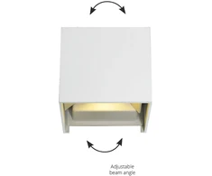 6W LED sieninis šviestuvas GREG, baltas, 3000K, 4188800
