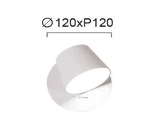 6W LED sieninis šviestuvas KIM, baltas, 3000K, 4188300