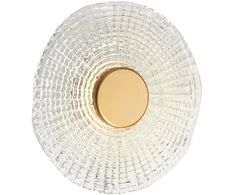 6W LED sieninis šviestuvas REEF, matinės aukso sp., 3500K