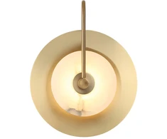 6W LED sieninis šviestuvas SAMIRA, baltos/žalvario sp., 3000K, 4341401