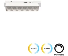 6W LED šviestuvas į magnetinę sistemą VIOKEF MAGNETIC, baltas, 3000/4000K, dimeriuojamas, 4244406-N