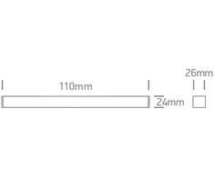 6W LED šviestuvas į magnetines sistemas FLAT, juodas, 3000/4000/5000K, 48V, 24°, 43102FA/B/V