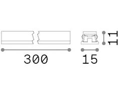 6W LED šviestuvas į magnetinės sistemos STICK bėgelį, juodas, 2700K, dimeriuojamas, 344980