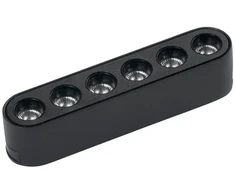 6W LED šviestuvas, montuojamas į BERNINI sistemą, juodas, 3000K