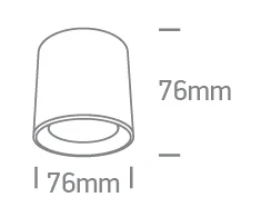 6W LED šviestuvas su filtru nuo akinimo į magnetines sistemas FLAT, juodas, 3000/4000/5000K, 48V, 24°, 43110F/B/V