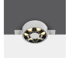 6W LED užglaistomas šviestuvas, baltas, 3000K, 10106XTR/W/W