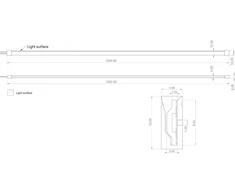 6W/m NEON FLEX SMALL juosta, 3000K, 24V, 10m ritė