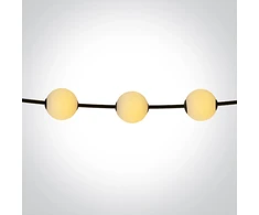 6x1W LED lauko girlianda, juodos sp., 2500K, 5.5m, IP65, 0998/B