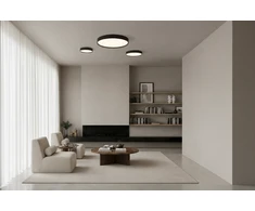 70W LED lubinis šviestuvas MINSK, juodas, 2700/3000/4000K, dimeriuojamas, P3758372NDP