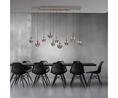 70W LED pakabinamas šviestuvas E-INFINITY, bronzos sp., 2200-5000K, dimeriuojamas, reguliuojamo ilgio