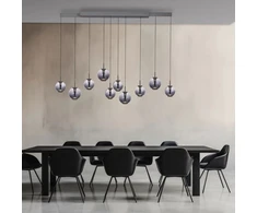70W LED pakabinamas šviestuvas E-INFINITY, pilkos sp., 2200-5000K, dimeriuojamas, reguliuojamo ilgio