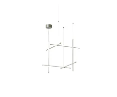71W LED pakabinamas šviestuvas COORDINATES SUSPENSION 3, sidabro sp., 2700K, dimeriuojamas