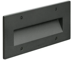 7,2W LED įleidžiamas fasado šviestuvas FIX 506, antracito sp. (RAL 7021), 3000K