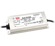 75W impulsinis maitinimo šaltinis Mean Well, 24V, 3.15A, PFC, IP67, dimeriuojamas