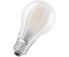 7,5W LED lemputė CLASSIC A, E27, baltos matinės sp., 4000K, dimeriuojama