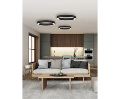 75W LED lubinis šviestuvas ALISO, juodas, 2700/3000/4000K, dimeriuojamas, P3742274NDP