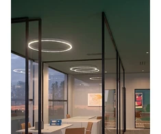 75W LED paviršinis/pakabinamas šviestuvas XAMBIT, baltas, 3000K