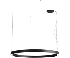 75W LED paviršinis/pakabinamas šviestuvas XAMBIT, juodas, 3000K